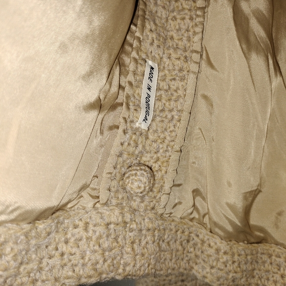 Vintage Philippe L. Gaulier Hand Crocheted Single Breasted Button Down Jacket - Picture 9 of 10